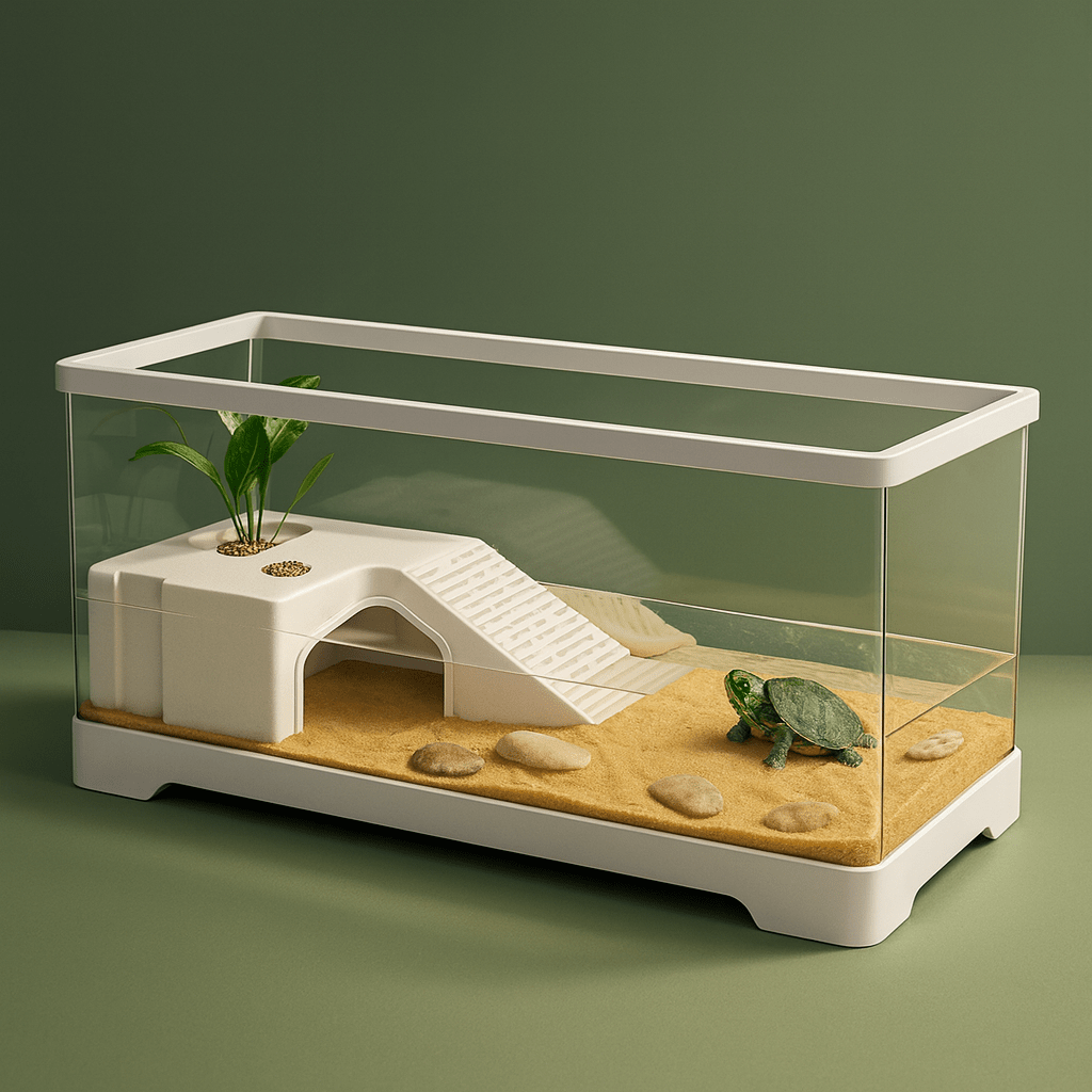 Habitat pour Tortue en verre | Terranys Terranys