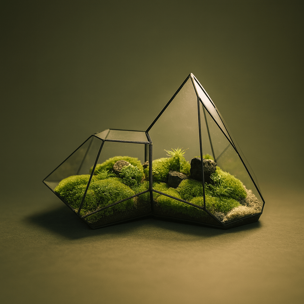 Terrarium Géométrique en verre | Terranys Terranys
