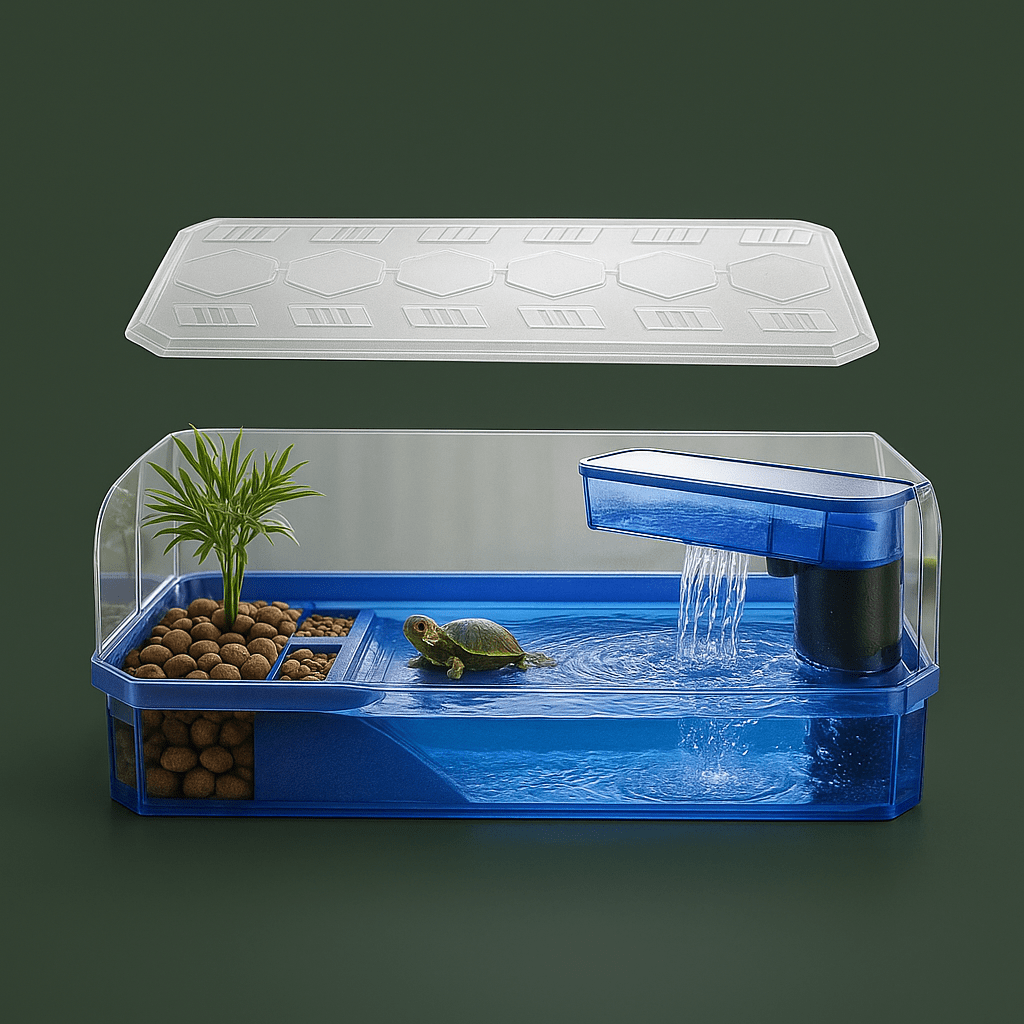 Aquarium à Tortue avec fontaine | Terranys Terranys