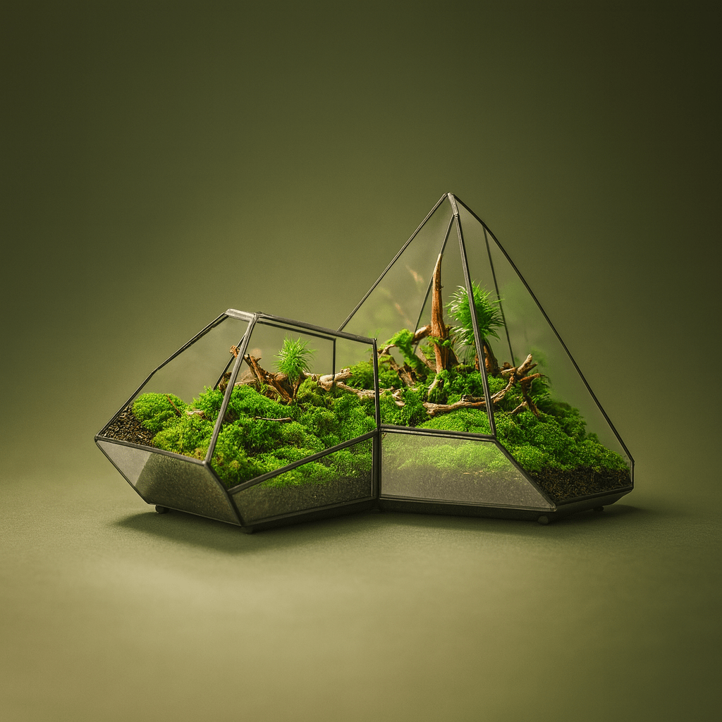 Terrarium Géométrique en verre | Terranys Terranys